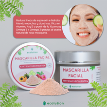 Cargar imagen en el visor de la galería, Mascarilla Facial Antienvejecimiento - Rosa Mosqueta y Lúcuma