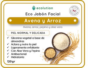 Eco Jabón Facial - Avena y Arroz