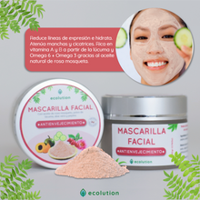 Cargar imagen en el visor de la galería, Mascarilla Facial Antienvejecimiento - Rosa Mosqueta y Lúcuma
