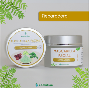 Mascarilla Facial Reparadora - Moringa y Pepita de Uva